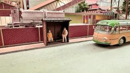 Joswood 40475, Spur H0, Haltestelle Unterstand 2 Stück, Lasercut Bausatz