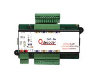 Qdecoder QD155, Lichtdecoder ZA1-16 dlx, Licht-, Weichen und Signaldecoder , DCC, MM