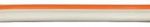 Beli-Beco, 2 x 0,5 mm², flexible Kupferlitze, 2-adrig, zweifarbig, 20 m Ring, weiss / orange, YL6220